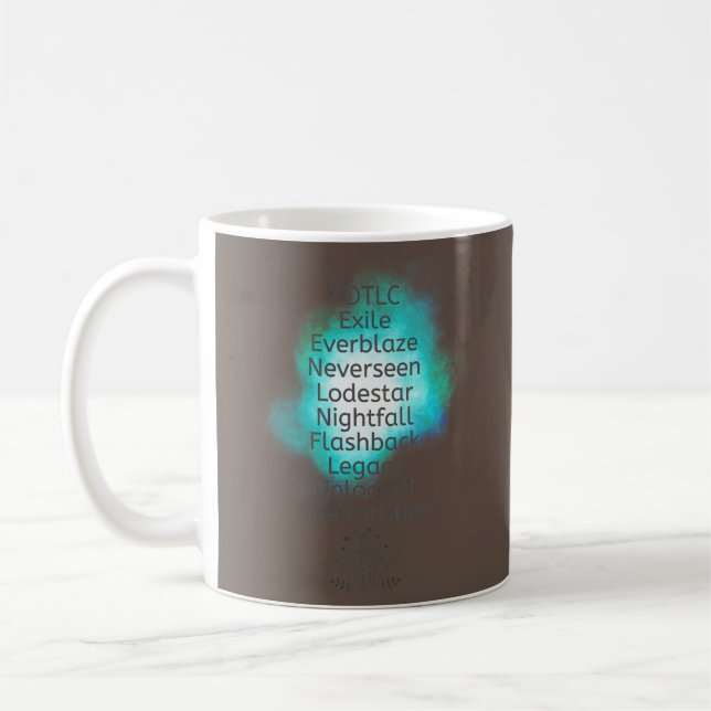 Keeper of the Lost Cities Book Series Book Titles Coffee Mug (Left)
