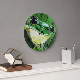 Keeper of the Water Painting by Alfred Fox Large Clock