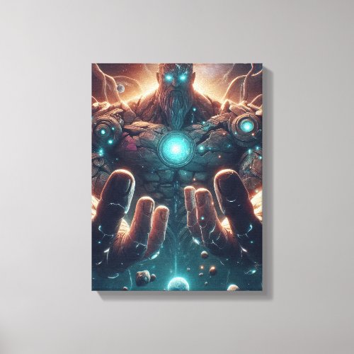 Keeper of Worlds Canvas Print