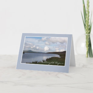 Keepers Pond Birthday Card: Welsh Greeting Card