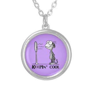 Keepin' Cool Monkey Silver Plated Necklace