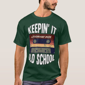 Keepin' It Old School Vintage Cassette Trap Music T-Shirt