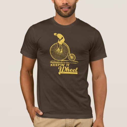 Keepin it Wheel Funny T_shirt yellow