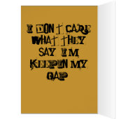 keepin my gap! Mariah the Goat card (Inside (Left))