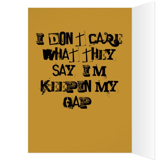 keepin my gap! Mariah the Goat card (Inside (Left))