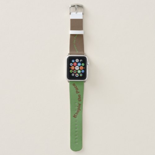 Keepin the Pace Apple Watch Leather Bands