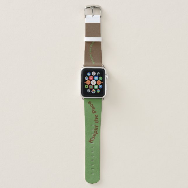 Keepin' the Pace Apple Watch Leather Bands (Front)