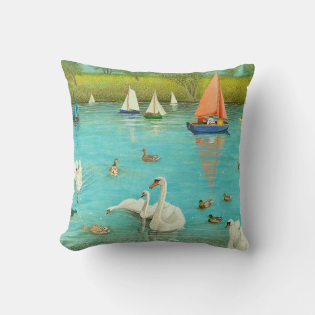 Keeping a Watchful Eye 2013 Throw Pillow (Front)