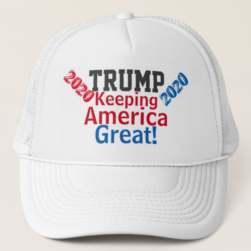 Keeping America Great Red White Blue Trucker Hat