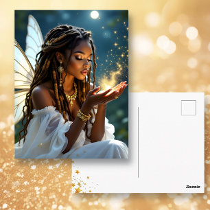 Keeping in Touch Fairy and Gold Dust Postcard