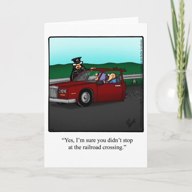 Keeping In Touch Humor Greeting Card (Front)