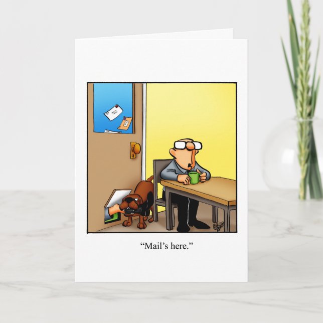 Keeping In Touch Humor Greeting Card (Front)