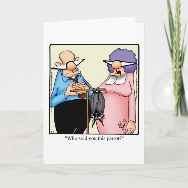 Keeping In Touch Humor Greeting Card (Front)