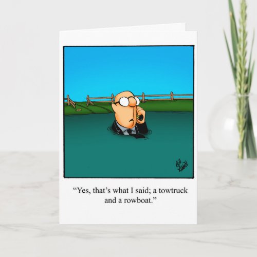 Keeping In Touch Humor Greeting Card