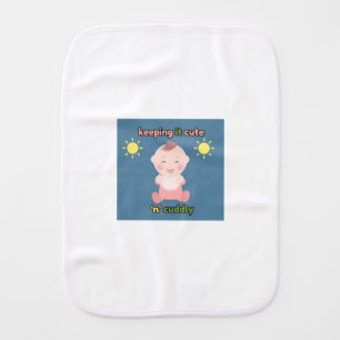 Keeping It Cute 'n' Cuddly Baby Burp Cloth