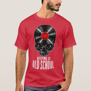 Keeping It Old School Vinyl Record Collector Vinta T-Shirt