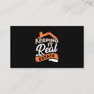 Keeping It Real Estate Business Card