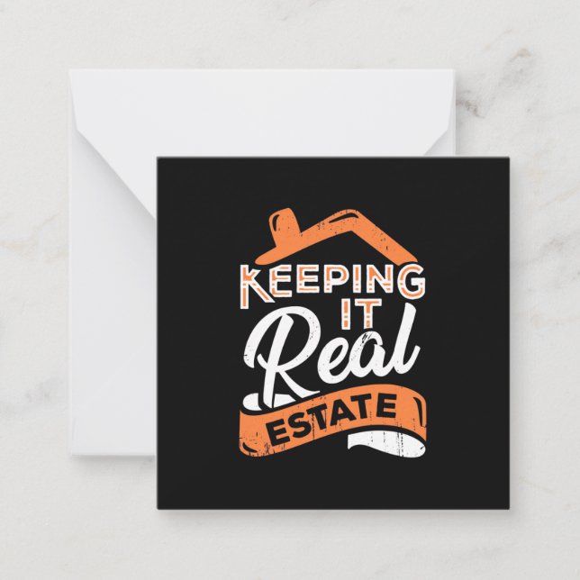 Keeping It Real Estate Note Card (Front)