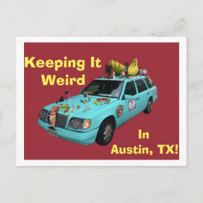 "Keeping It Weird In Austin" Postcard