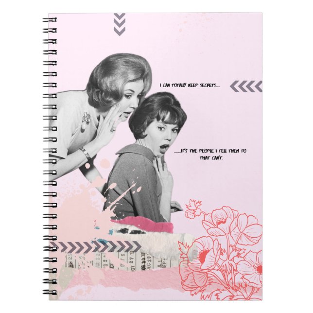 Keeping Secrets Pink Notebook (Front)