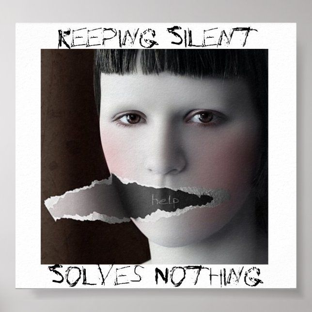 Keeping Silent, Solves Nothing Poster (Front)