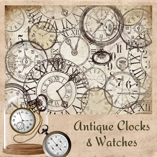 KEEPING TIME VINTAGE CLOCKS  WATCHES TISSUE PAPER