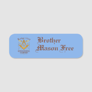 Keeping Tradition Lodge Name Tag