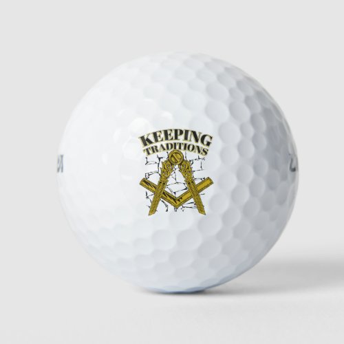 Keeping Traditions Masonic Golf Balls