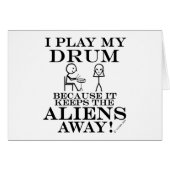 Keeps Aliens Away Drum (Front Horizontal)