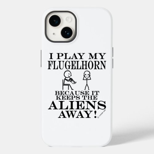 Keeps Aliens Away Flugelhorn Case_Mate iPhone Case