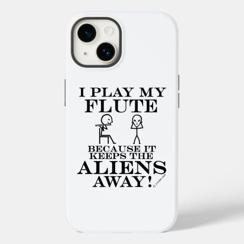 Keeps Aliens Away Flute Case_Mate iPhone Case
