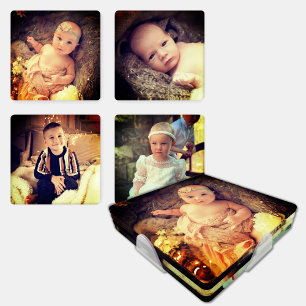 Keepsake 4 photo children Recoleta filter Coaster Set