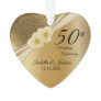 Keepsake 50th 💞 Gold Wedding Anniversary Ornament
