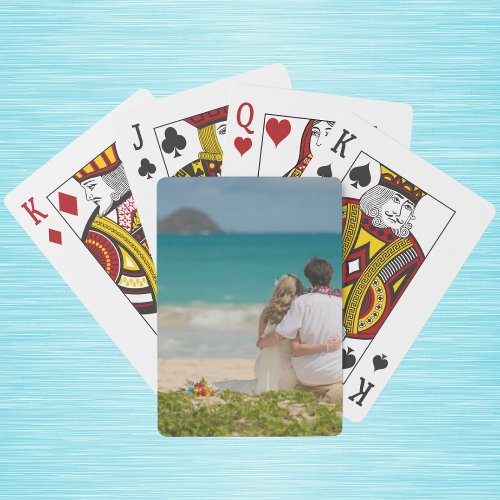 Keepsake Add Your Vertical Photo Excellent Quality Playing Cards