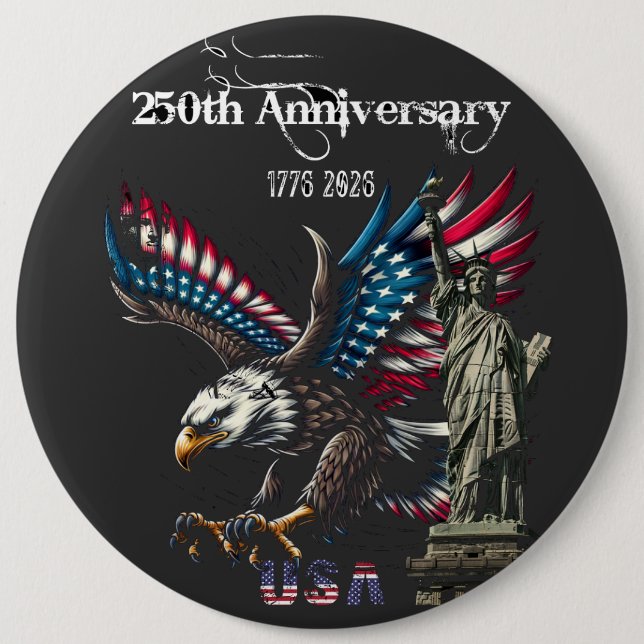 Keepsake Anniversary  250th USA Button (Front)