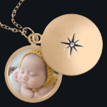 Keepsake Baby Photo Gold Plated Necklace<br><div class="desc">Add your new baby's photo to this sweet,  gold plated necklace for a unique,  beautiful gift for family or yourself. Grandparents will love this special keepsake of their new grandchild!</div>