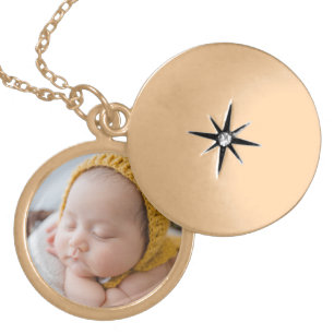 Keepsake Baby Photo Gold Plated Necklace