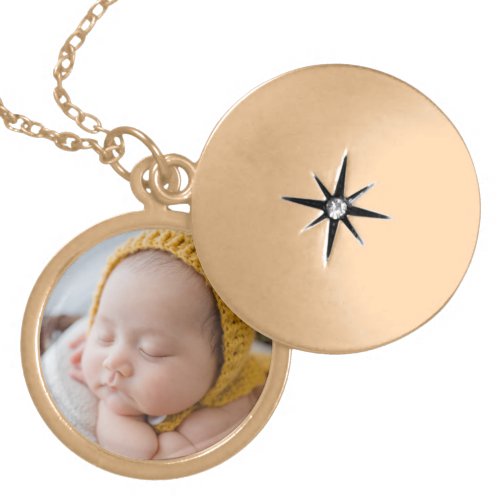 Keepsake Baby Photo Gold Plated Necklace