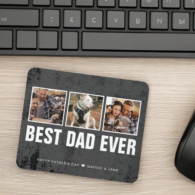 Keepsake Best Dad Ever Father's Day Photo Collage Mouse Pad (Keepsake Best Dad Ever Father's Day Photo Collage Mouse Pad)