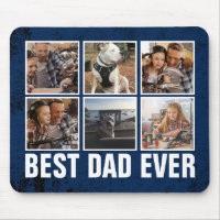 Keepsake Best Dad Ever Father's Day Photo Collage Mouse Pad