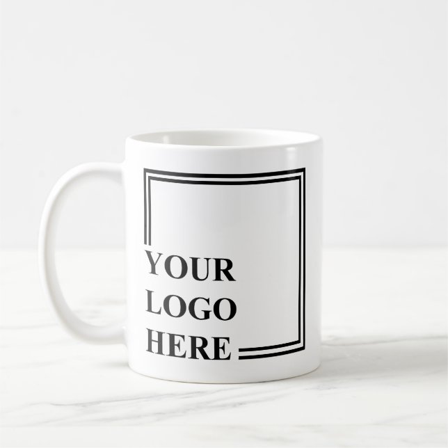 Keepsake Black White Create Your Own Personalized  Coffee Mug (Left)