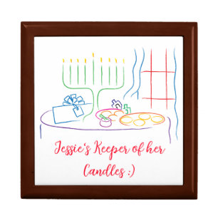 Keepsake Box Hanukkah Candle Keeper