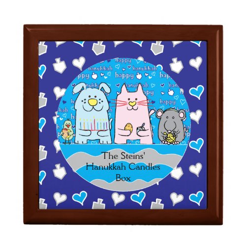 Keepsake Box Hanukkah Candles