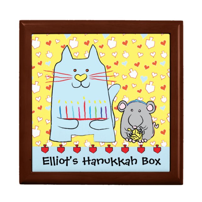 Keepsake Box Hanukkah Dog Mouse (Front)