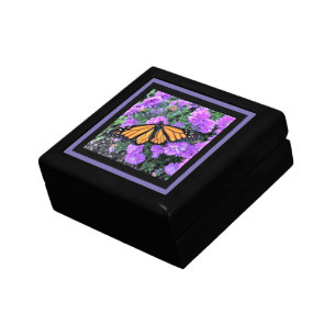 Keepsake Box - Monarch on Asters