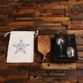 Keepsake Box & Wine Glasses with Cutting Board (Front)
