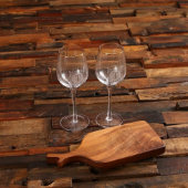 Keepsake Box & Wine Glasses with Cutting Board (Front)