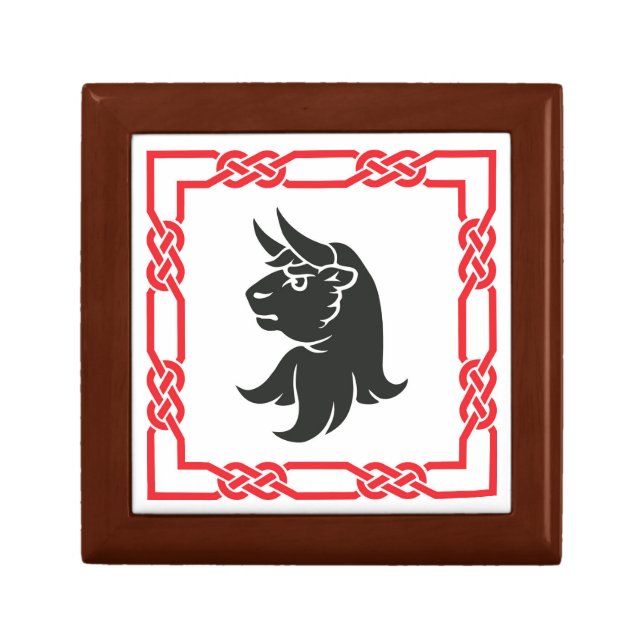 Keepsake Box with Turnbull Crest (Front)