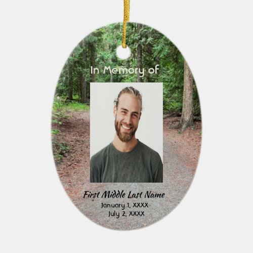 Keepsake Christian Beautiful Forest Trees Park, Ceramic Ornament