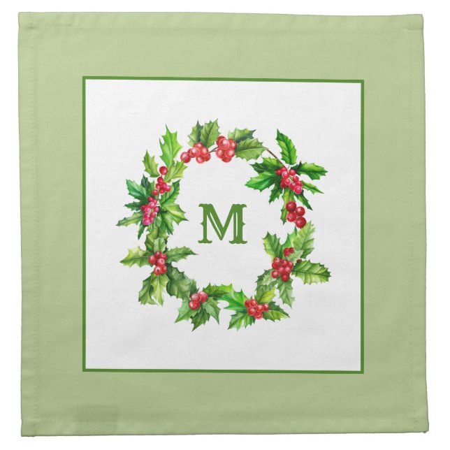 Keepsake Christmas Custom Cloth Napkins (Front)